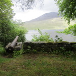 Cannon aimed at Grace O'Malley's Castle Island